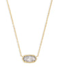 Kendra Scott Elisa Pendant Necklace for Women, Fashion Jewelry, 14k Gold-Plated