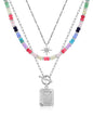 MJartoria Layered Initial Necklaces for Women