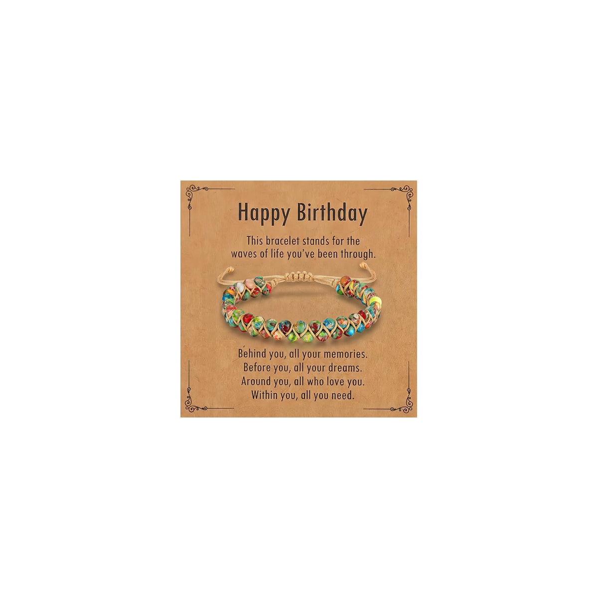 7 Chakra Healing Bracelet for Women Men, Jasper Bead Inspirational Gift