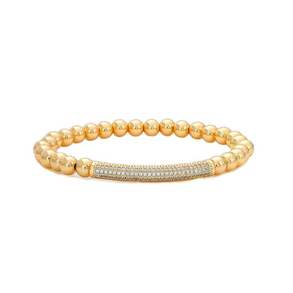 GOOJIDS Surfer Heishi Clay Bead Bracelets for Women Bohemian Stackable Gold Plated Beaded Stretch Bracelets Elastic Layering Friendship Bracelets Set Boho Jewelry
