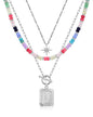 MJartoria Layered Initial Necklaces for Women
