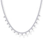 PAVOI Layering Necklace for Women, 14K Gold Plated Station CZ Chain
