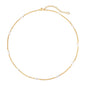 MTMY Beaded Necklaces for Women 14K Gold Plated Dainty Colorful Green/Rose Beaded Pearl Choker Necklace Delicate Boho Choker Necklace Jewelry Gift