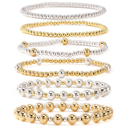 14K Gold Plated Pearl Beaded Cross Bracelets Stack Set for Women,Stretch Boho Colorful Christian Beads Ball Jewelry Friendship Summer Trendy Gift
