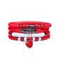 GOOJIDS Surfer Heishi Clay Bead Bracelets for Women Bohemian Stackable Gold Plated Beaded Stretch Bracelets Elastic Layering Friendship Bracelets Set Boho Jewelry