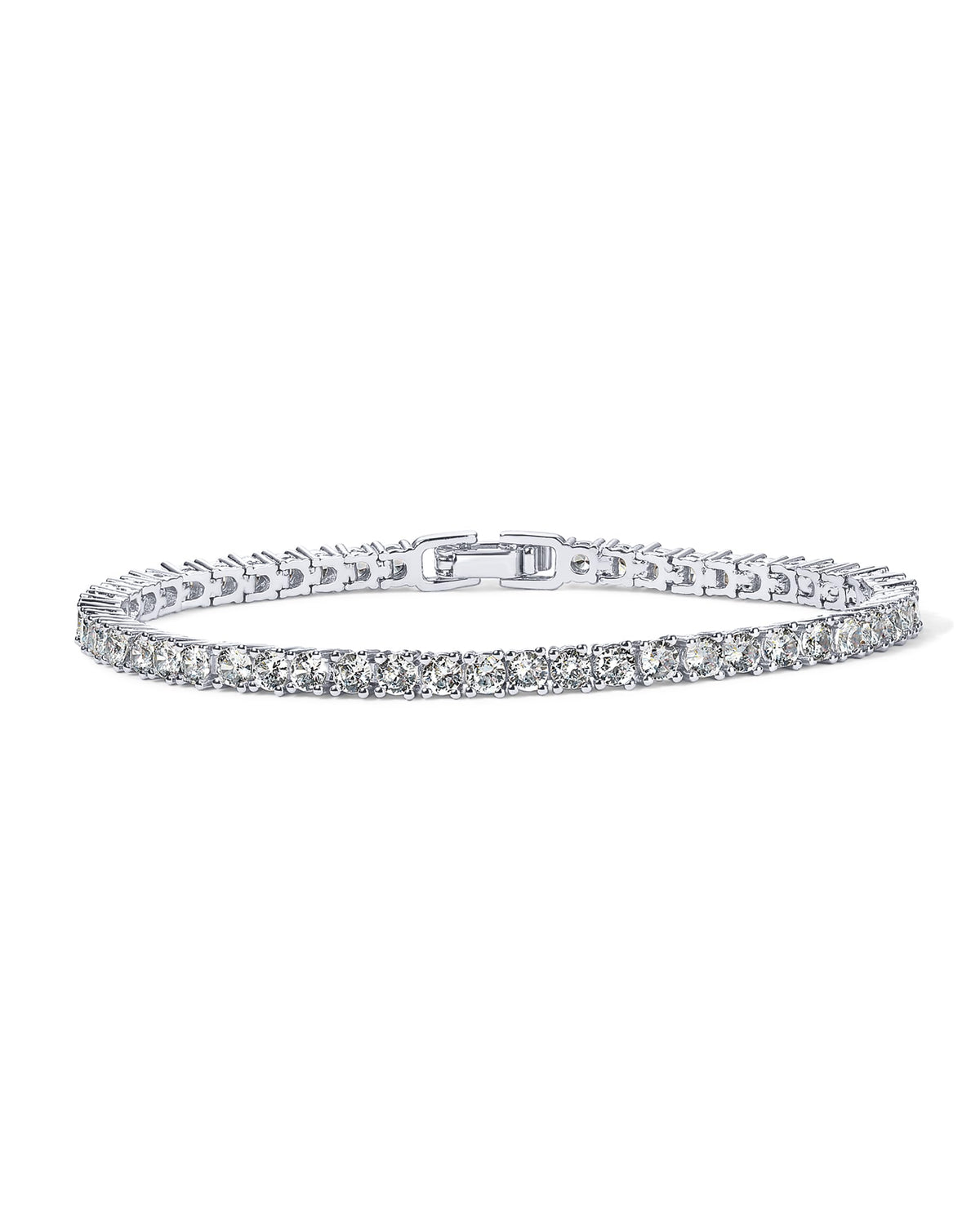 PAVOI 14K Gold Plated 3mm Cubic Zirconia Classic Tennis Bracelet | Gold Bracelets for Women