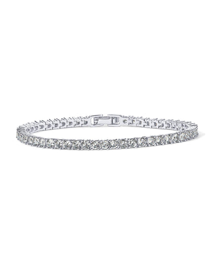 PAVOI 14K Gold Plated 3mm Cubic Zirconia Classic Tennis Bracelet | Gold Bracelets for Women