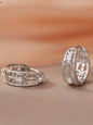 Vintage Hollow Geometric Zircon Circle Hoop Earrings for Women Delicate Figure Copper Earring Jewelry Gifts Statement Earrings
