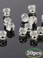 20PCS Silicone Earring Backs – Soft Hypoallergenic Clear Locking Backs for Studs & Dangle Earrings, Secure Support for Heavy Earrings, DIY Jewelry Accessories, Earring Backings