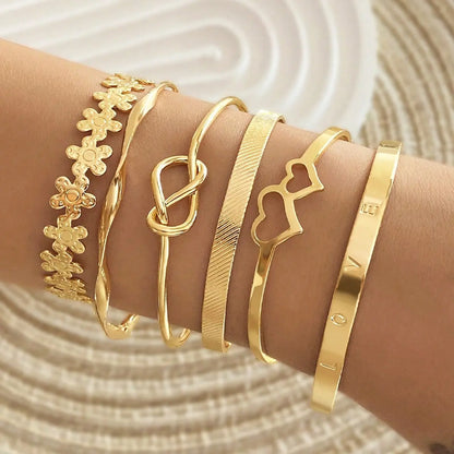Women's Vintage Geometric Stacking Bracelets Unisex Jewelry - 5/11/18 Pcs, 11pcs Mix with Braided Pearls, Crystal Beaded Bracelet, Multi-Layered Zinc Alloy Accessories for Daily Casual Wear