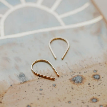 Hello Adorn Tiny Horseshoe Earrings - Any Occassion Dainty Jewelry - Women's Fashion Accessory