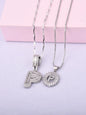Initials Necklace with Box, 26 Letters Pendant Necklace, Alphabet Letter Necklace for Women & Girls, Fashion Jewelry for Party, Daily Decor, Trendy All-match & Exquisite Jewelry for Birthday Gift, Personalized Initial Necklace, Fashionable Accessory