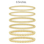 17KM Women's Gold Plated Beaded Bracelet - Adjustable, Waterproof Costume Jewelry, Everyday Wear Bracelet Stacks, Ideal Gifts for Sohochic Casual Accessory Enthusiasts