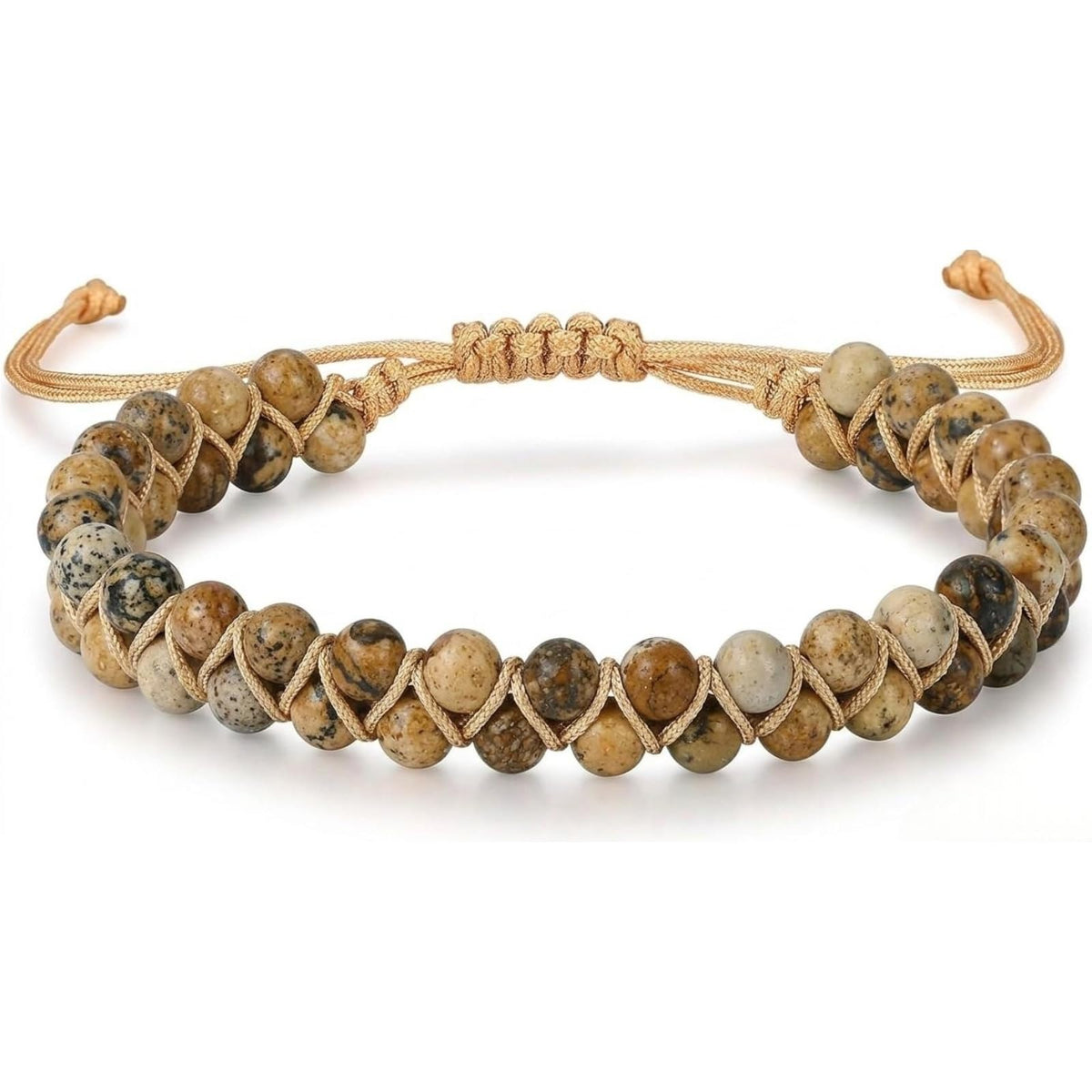 7 Chakra Healing Bracelet for Women Men, Jasper Bead Inspirational Gift