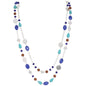 Bocar Long Necklaces for Women Trendy, Boho Layered Crystal Beaded Collar Necklaces for Women, Fashion Statement Necklaces Jewelry