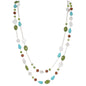 Bocar Long Necklaces for Women Trendy, Boho Layered Crystal Beaded Collar Necklaces for Women, Fashion Statement Necklaces Jewelry