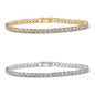 PAVOI 14K Gold Plated 3mm Cubic Zirconia Classic Tennis Bracelet | Gold Bracelets for Women