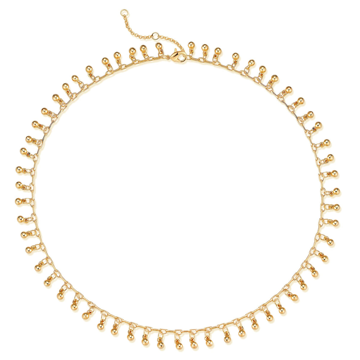 MTMY Beaded Necklaces for Women 14K Gold Plated Dainty Colorful Green/Rose Beaded Pearl Choker Necklace Delicate Boho Choker Necklace Jewelry Gift