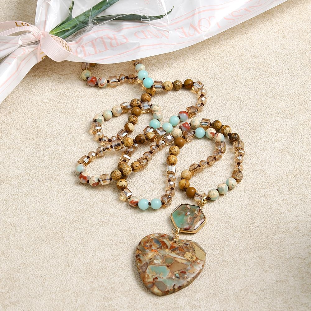 Yomisa Long Necklaces for Women Trendy, 33/34/35 inch
