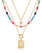 MJartoria Layered Initial Necklaces for Women
