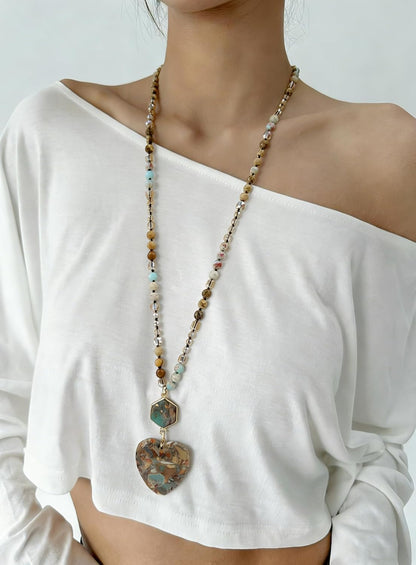 Yomisa Long Necklaces for Women Trendy, 33/34/35 inch