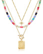 MJartoria Layered Initial Necklaces for Women