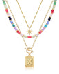 MJartoria Layered Initial Necklaces for Women