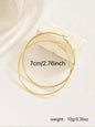 1Pair Gold Hoop Earrings for Women - Minimalist Big Hoop Infinity Earrings, Hoop Shape Earrings, Lightweight Hoops Earrings, Everyday Elegant Jewelry, Fashionable Jewelry Accessories, Suitable For Daily Wear By Women, Fashion Earrings