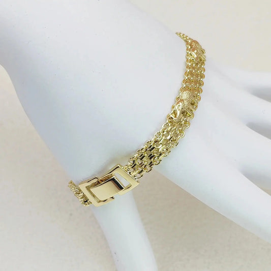 Lucky Elephant Wristband for Women Unisex Gold Plated 7 Inches Long Minimalist Fashion Bangle Bracelet Trendy Versatile Jewelry Accessory Perfect Gift for Special Occasions Elegant Minimalist Bangle Adjustable Minimalist Bangle