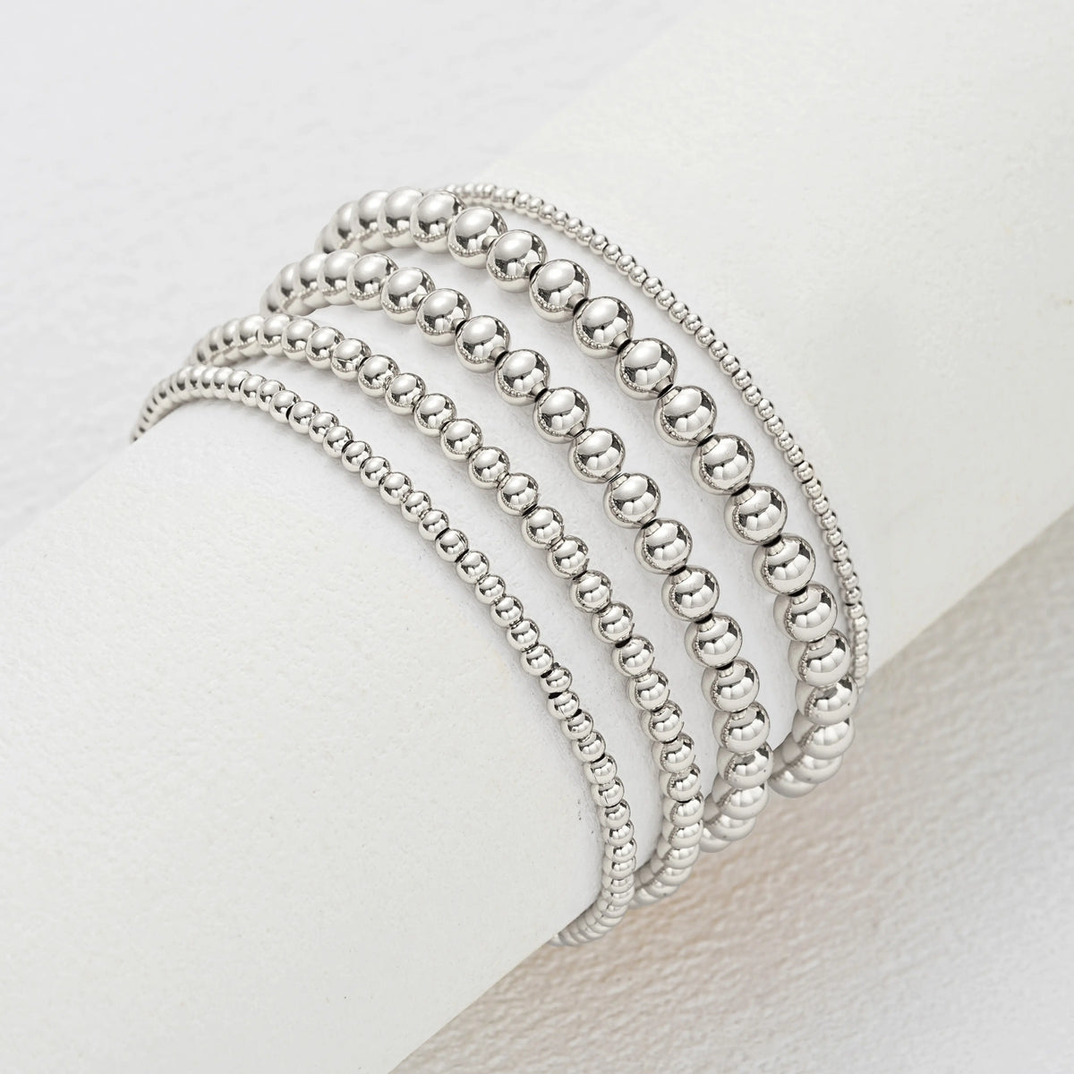 17KM Women's Gold Plated Beaded Bracelet - Adjustable, Waterproof Costume Jewelry, Everyday Wear Bracelet Stacks, Ideal Gifts for Sohochic Casual Accessory Enthusiasts