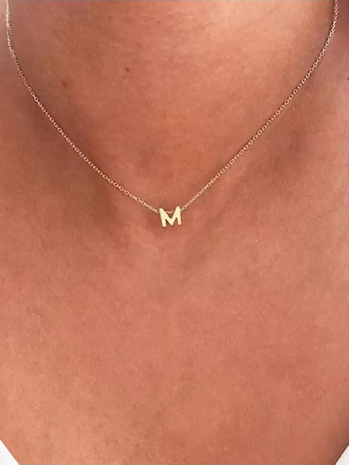 Bubble Letter Pendant Necklace for Women, New Fashion Stainless Steel Chain, Elegant All-Season Jewelry, Plated with Precious Metal, Initial Letter Necklace, Bubble Pendant Necklaces