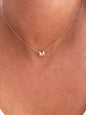 Bubble Letter Pendant Necklace for Women, New Fashion Stainless Steel Chain, Elegant All-Season Jewelry, Plated with Precious Metal, Initial Letter Necklace, Bubble Pendant Necklaces