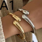 Women's 17KM Chunky 14K Gold Plated Exquisite Bracelet Set - Layered, Everyday Wear, Gold Aesthetic Arm Cuff & Bangle Stackable Fashion Jewelry Gifts,sohochic