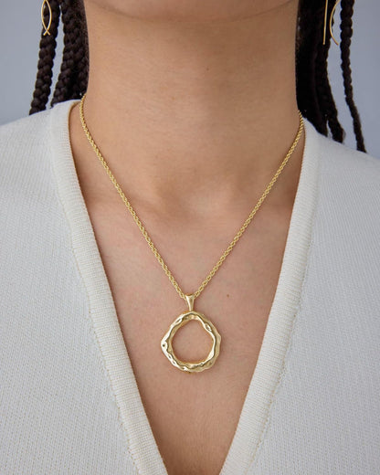 PAVOI 14K Gold Plated Dainty Statement Pendant Necklaces for Women