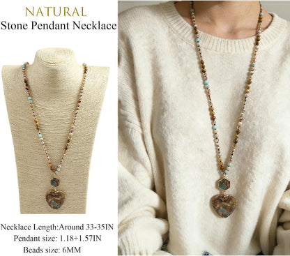 Yomisa Long Necklaces for Women Trendy, 33/34/35 inch