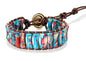 7 Chakra Healing Bracelet for Women Men, Jasper Bead Inspirational Gift