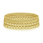 Women's 5PCS Gold Ball Beads Stretchable Bracelets Set - Waterproof, Adjustable Jewelry for Women, Gold Jewelry for Beach & Everyday Wear (Sohochic)