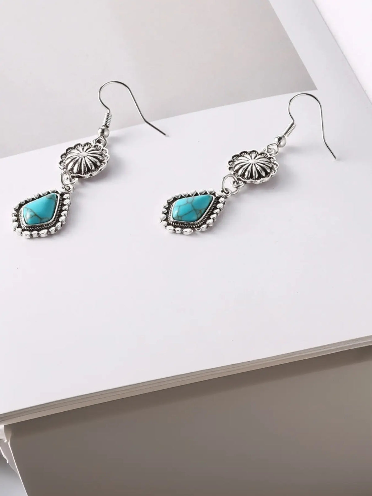Vintage Bohemian Western Style Earrings, Metal Alloy Geometric Patchwork Design, Unique Dangle Earrings for Women, All Season Earrings, Drop Earrings, Earrings Dangling, High Quality Earrings, Trendy Jewelry