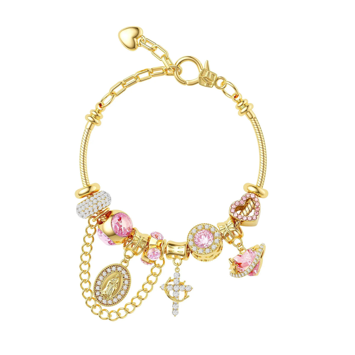 Tewiky Aurora Snake Chain Bracelet for Women, Dainty Two-Tone Gold & Silver Detachable Multi-Charm Bracelet, Customizable DIY Mix and Match Stackable Wrist Jewelry, Trendy Daily Accessory, Perfect Gift for Mother's Day & Summer Occasions tiktokshopbacktos