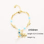 Trendytry 14K Real Gold Plated Elephant Evil Eye Bracelet - Adjustable Hypoallergenic Bohemian Guardian Gold Bracelets for Women, Animal Shaped Collectible Jewelry Charms, Arm Candy Accessories Adults