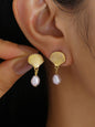 Starfish & Faux Pearl Decor Dangle Earrings, Stylish Jewelry for Women, Trendy All-match & Exquisite Jewelry for Birthday Gift, Trendy Fashionable Accessories, Beachy Earrings, Earrings Dangling