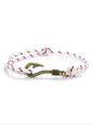 Men's Vintage Fish Hook Design Braided Bracelet, Adjustable Handmade Nautical Bracelet, Fashion Accessories for Men & Boys, Fashionable Bracelet, Trendy Stackable Bracelet, Bracelet Jewelry, Fashionable Bracelet Style