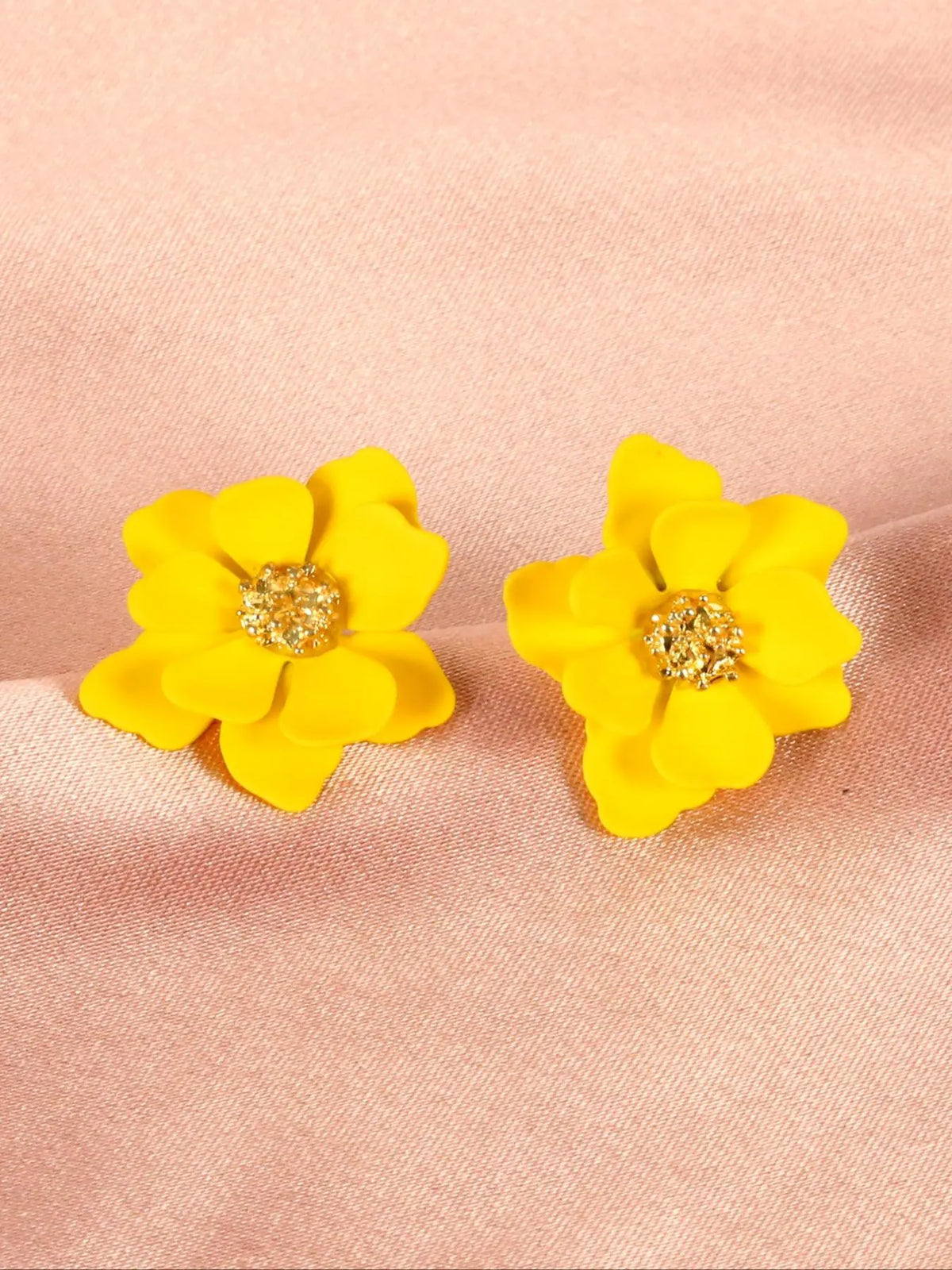 Mother's Day Gift 1 Pair Fashion Flower Design Stud Earrings, Casual Trendy Jewelry, All-match Jewelry for Girls Gift, Female Classic Fashion Accessories for Daily Wear, High Quality Fashionable Earrings