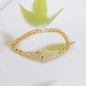 Women's 14 Karat Gold Plated Exquisite Everyday Wear Bracelet - Hypoallergenic for Comfortable Wear, Non Tarnish Stays Tarnishfree Jewelry, Trendy Gift for Her, Sohochic Costume Bangle
