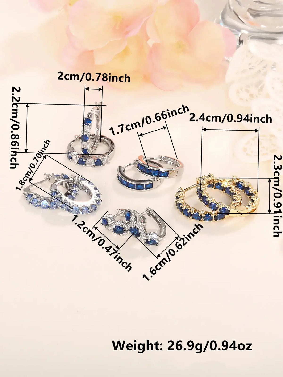 Women's Elegant Butterfly & Heart Design Hoop Earrings, Fashionable Exquisite Hoop Earrings, Trendy All-match Jewelry as Gift for Daily & Party Decor, Heart Shaped Earrings, Versatile Earrings, Earring Set, Trendy Fashionable Accessories