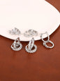 Women's Elegant Butterfly & Heart Design Hoop Earrings, Fashionable Exquisite Hoop Earrings, Trendy All-match Jewelry as Gift for Daily & Party Decor, Heart Shaped Earrings, Versatile Earrings, Earring Set, Trendy Fashionable Accessories