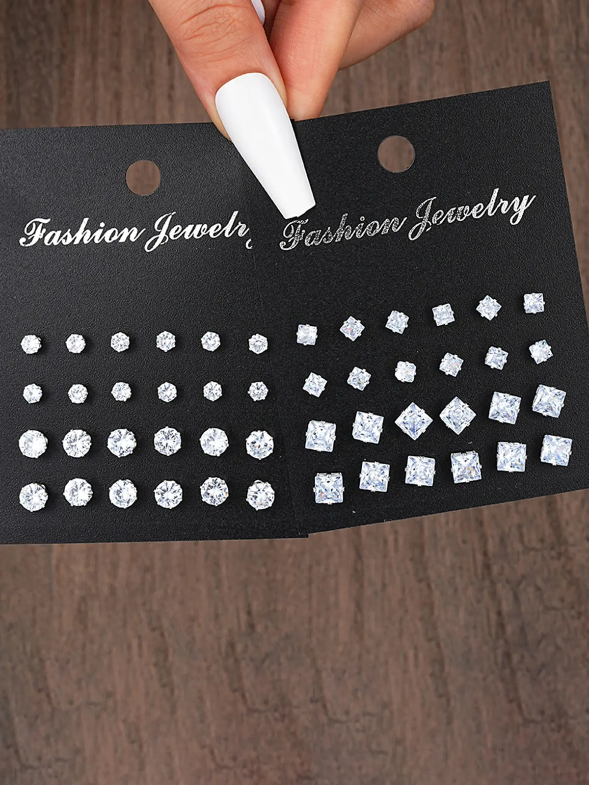24/36 Pairs Unisex Ear Studs, Stud Earring Sets, Elegant Geometric Heart Design, Artificial Zircon, All-Season Sparkling Jewelry, Perfect for Gifts