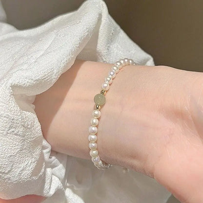 Women's Ultra-Thin Pearl Beads Bracelet - Uniquely Designed High-End Beaded Wrist Jewelry, Delicate Daily Wear Accessory, Thoughtful Birthday Gift Ideas for Close Female Friends
