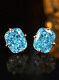 1 Pair Romantic Cubic Zirconia Stud Earrings With Zirconia For Women For Party Engagement Anniversary Jewelry Valentine's Day Gift Bride Earrings