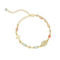 Tewiky Aurora Snake Chain Bracelet for Women, Dainty Two-Tone Gold & Silver Detachable Multi-Charm Bracelet, Customizable DIY Mix and Match Stackable Wrist Jewelry, Trendy Daily Accessory, Perfect Gift for Mother's Day & Summer Occasions tiktokshopbacktos